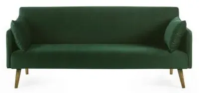 Andi 2-Seater Click Clack Sofa Bed - Green, Fabric image
