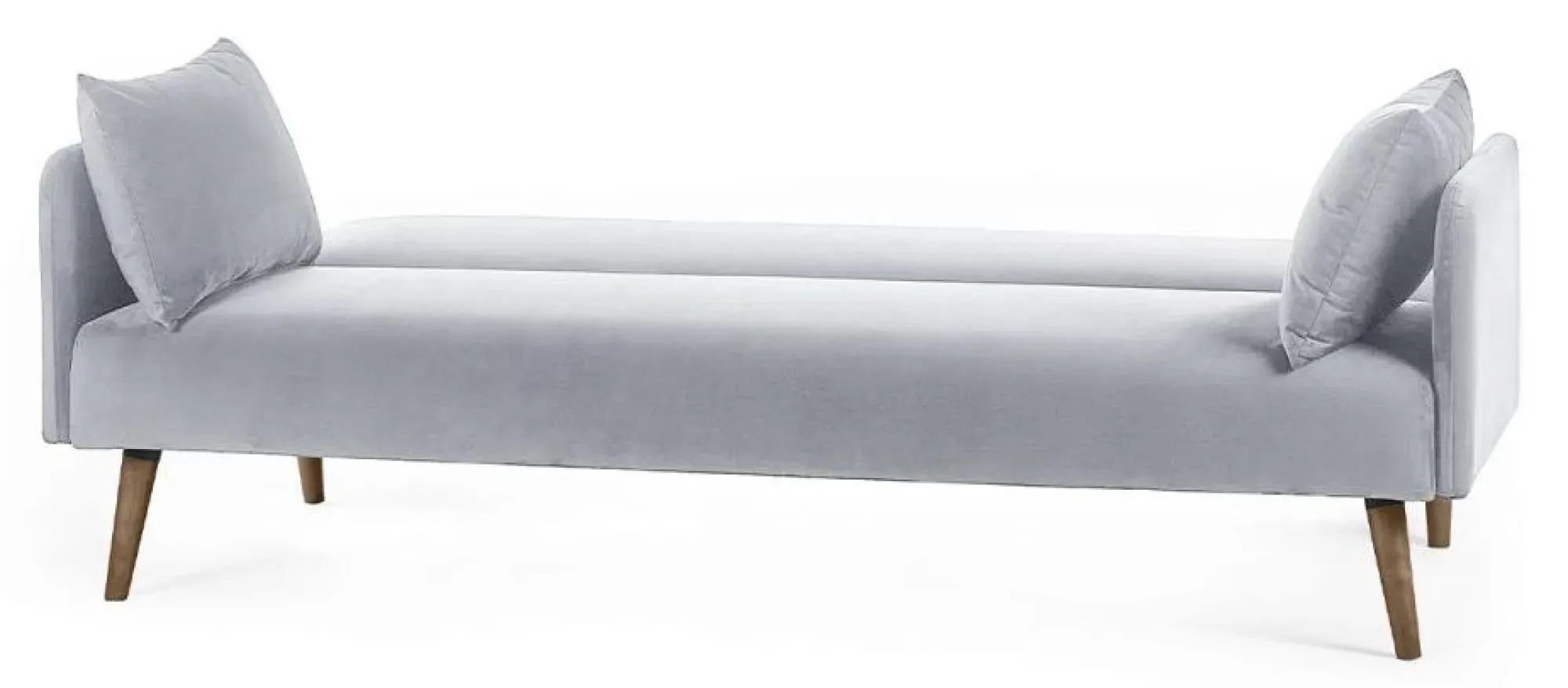 Andi 2-Seater Click Clack Sofa Bed - Grey, Fabric