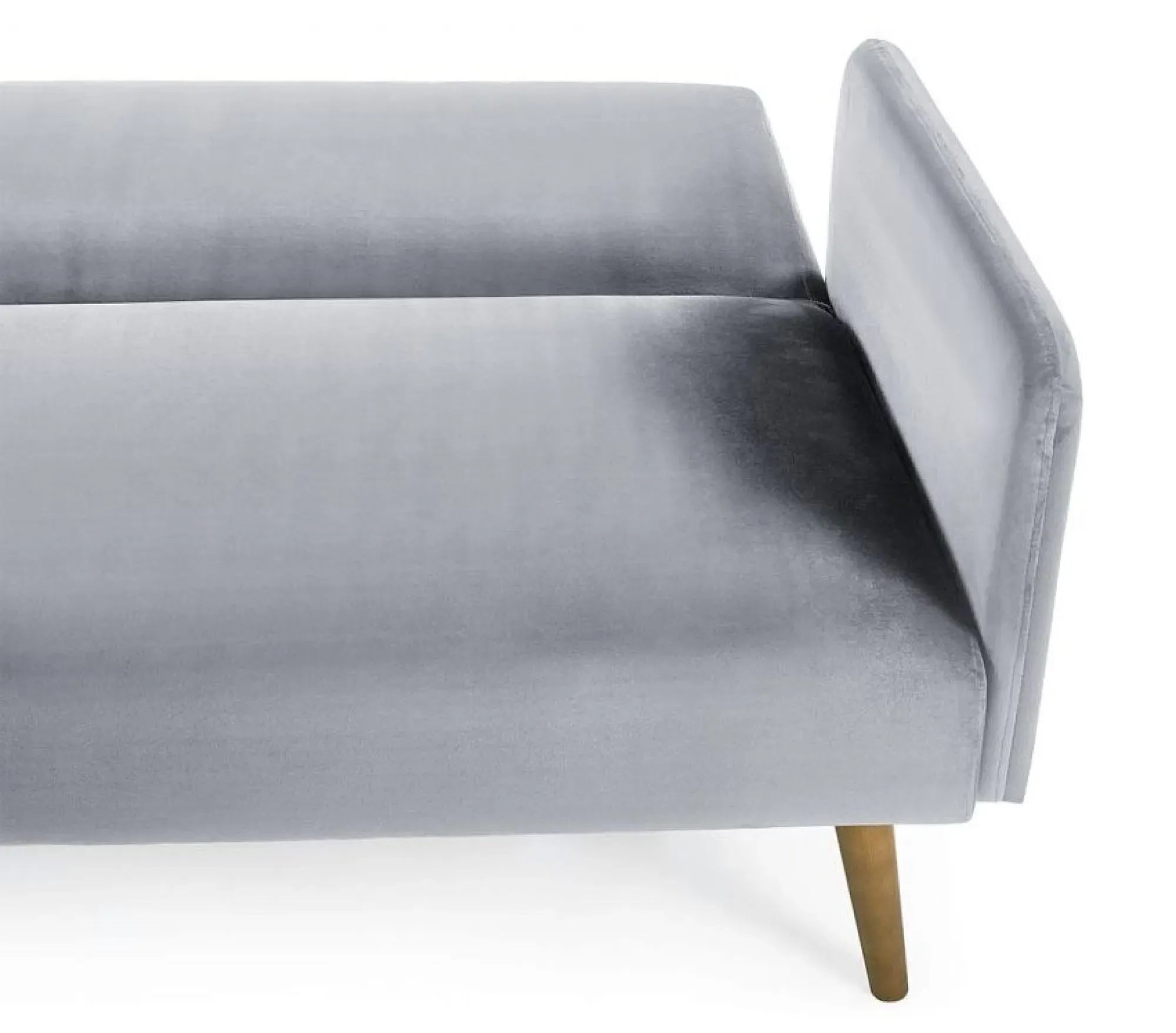 Andi 2-Seater Click Clack Sofa Bed - Grey, Fabric