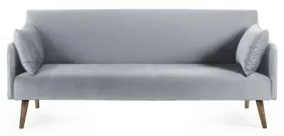 Andi 2-Seater Click Clack Sofa Bed - Grey, Fabric