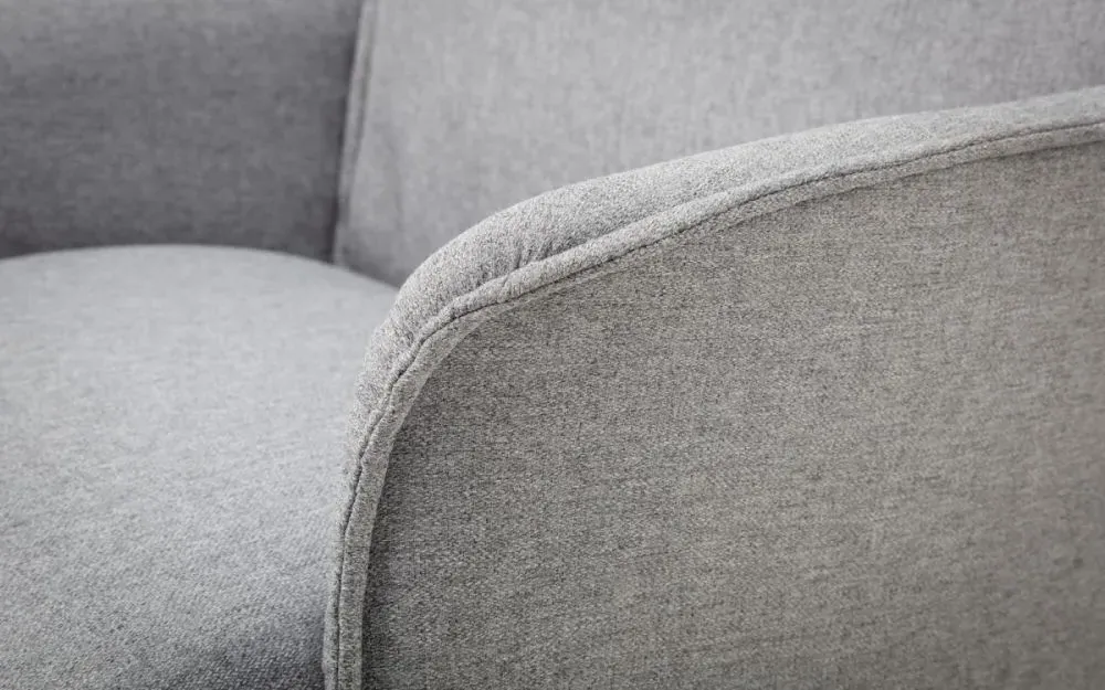 Aria Recliner Chair with Footstool - Grey, Linen