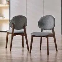 Artemis Dining Chairs Set of 2 - Grey, Walnut