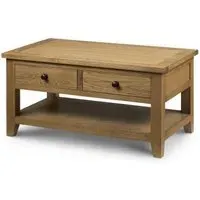 Astoria 2 Drawer Coffee Table - Oak