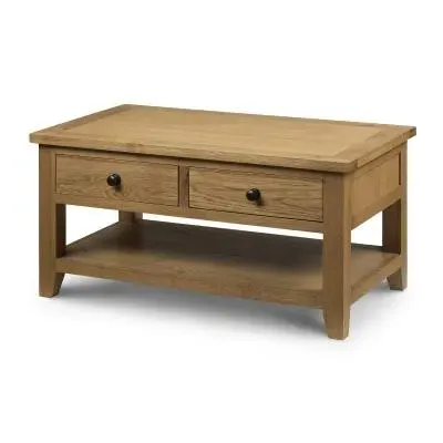 Astoria 2 Drawer Coffee Table - Oak