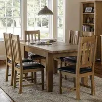 Astoria 4-6 Seater Extendable Dining Set - Oak