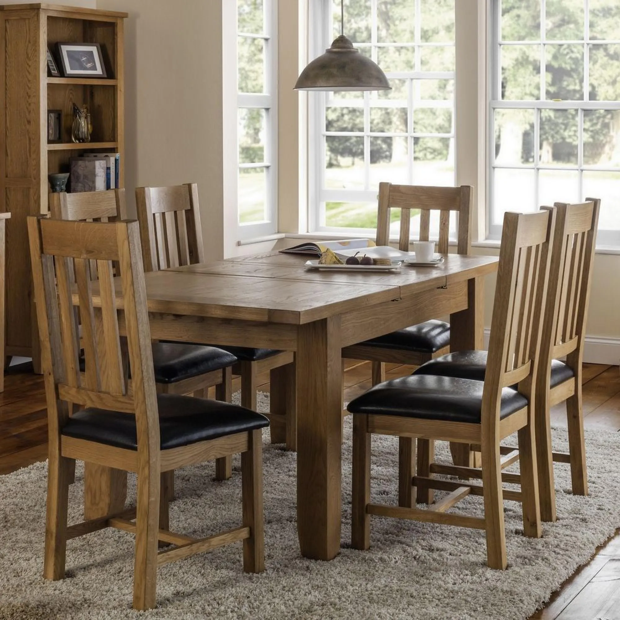 Astoria 4-6 Seater Extendable Dining Table - Oak