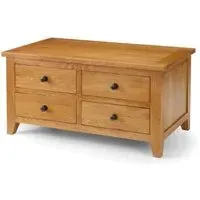 Astoria 4 Drawer Coffee Table - Oak