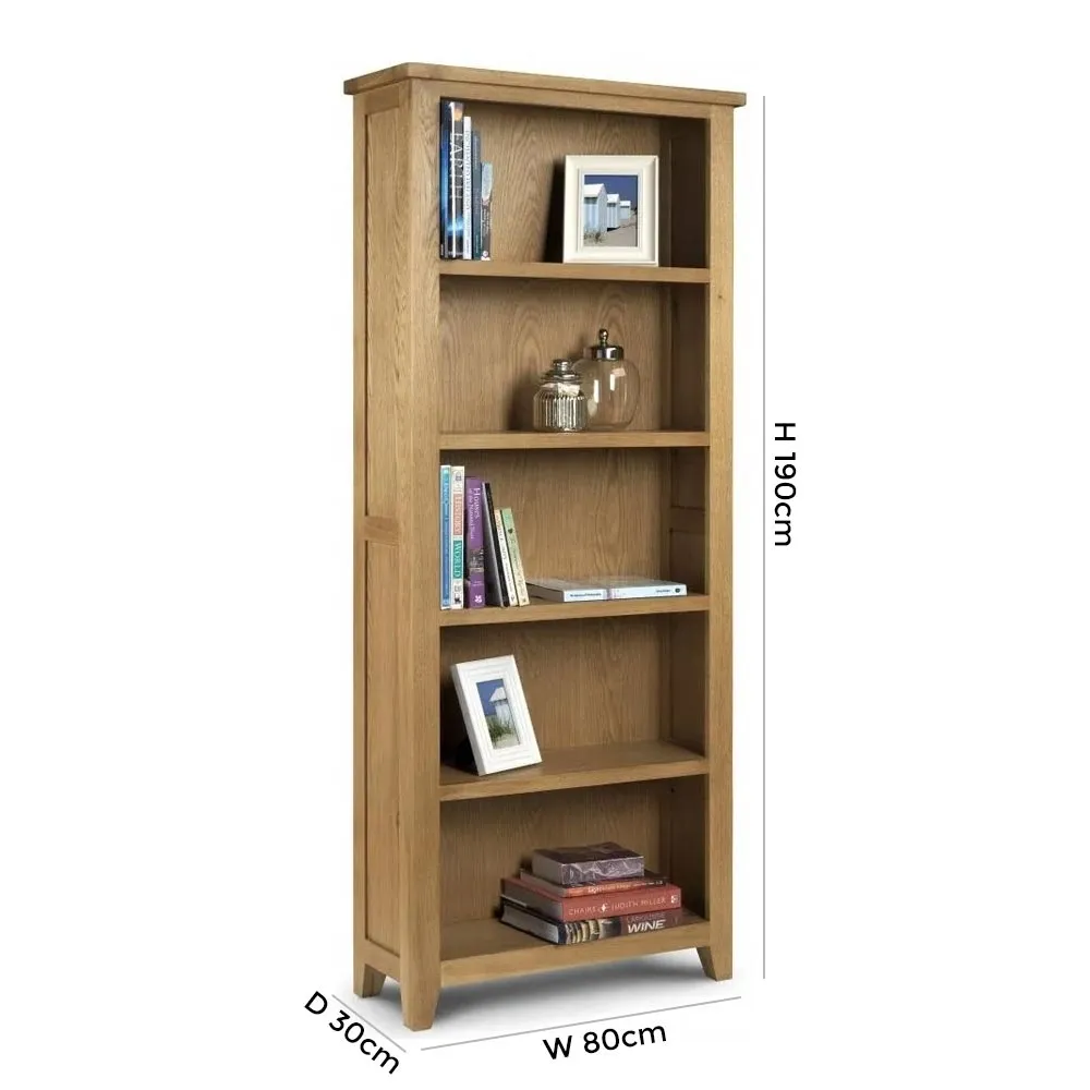 Astoria Tall Bookcase - Waxed Oak