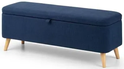 Astrid Blanket Box - Blue, Fabric image