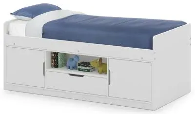 Atom Low Sleeper Bed - White