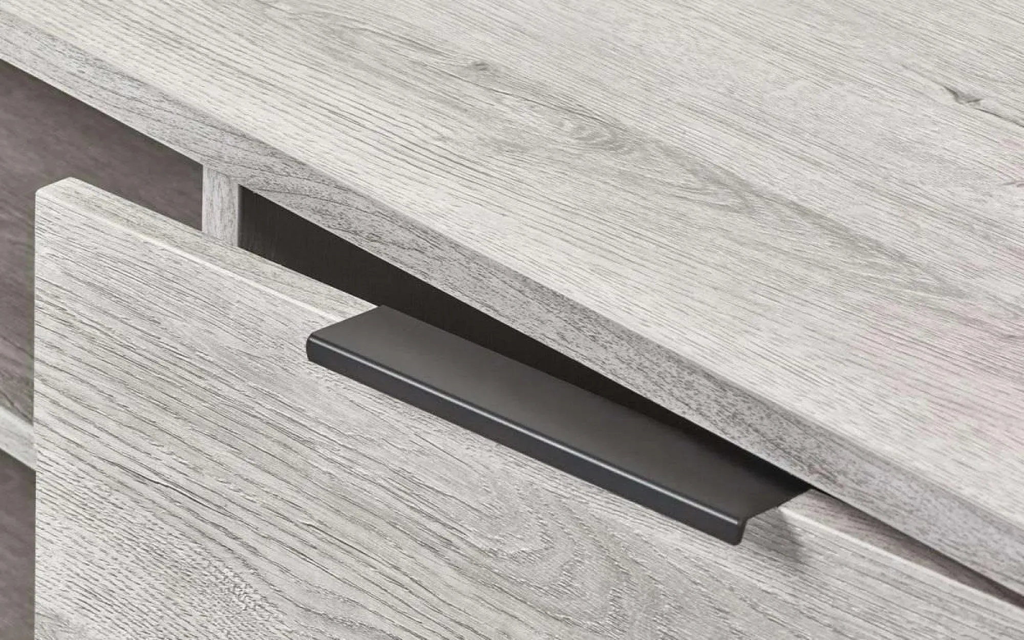 Bali 135cm TV Unit - Grey Oak