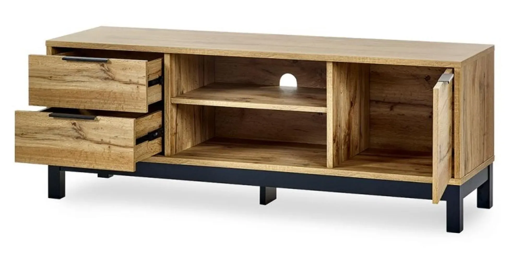 Bali 135cm TV Unit - Light Oak