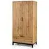 Bali 2 Door Wardrobe with Drawer - Oak