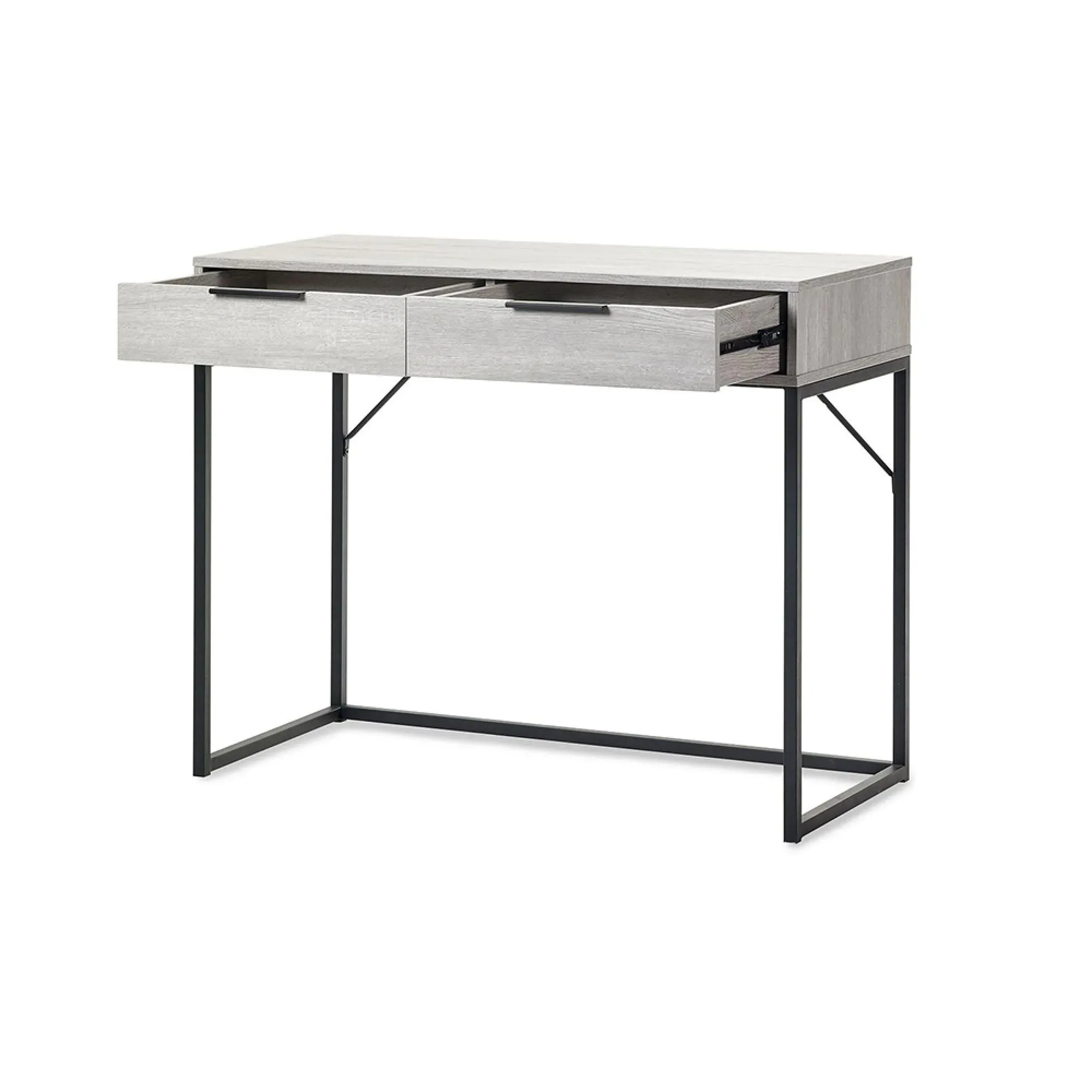 Bali 2 Drawer Dressing Table - Grey, Oak