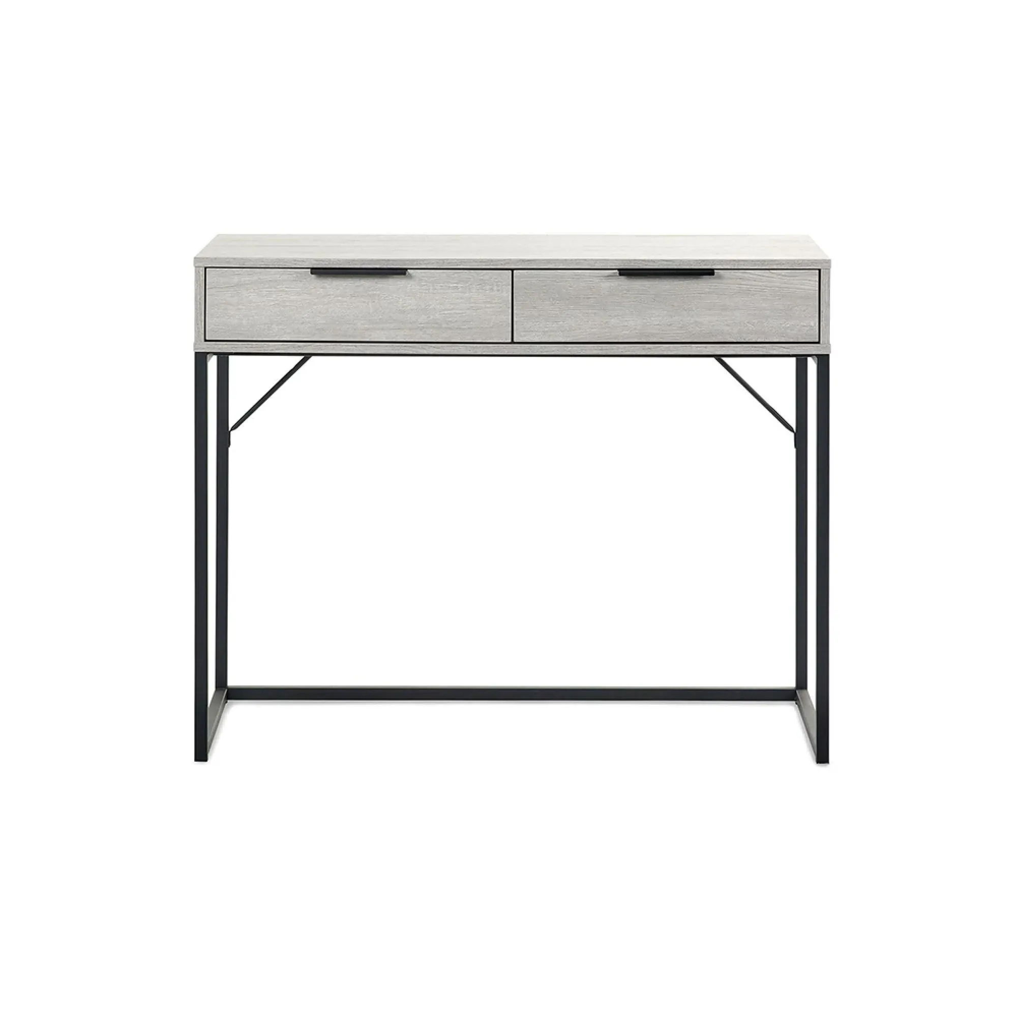 Bali 2 Drawer Dressing Table - Grey, Oak