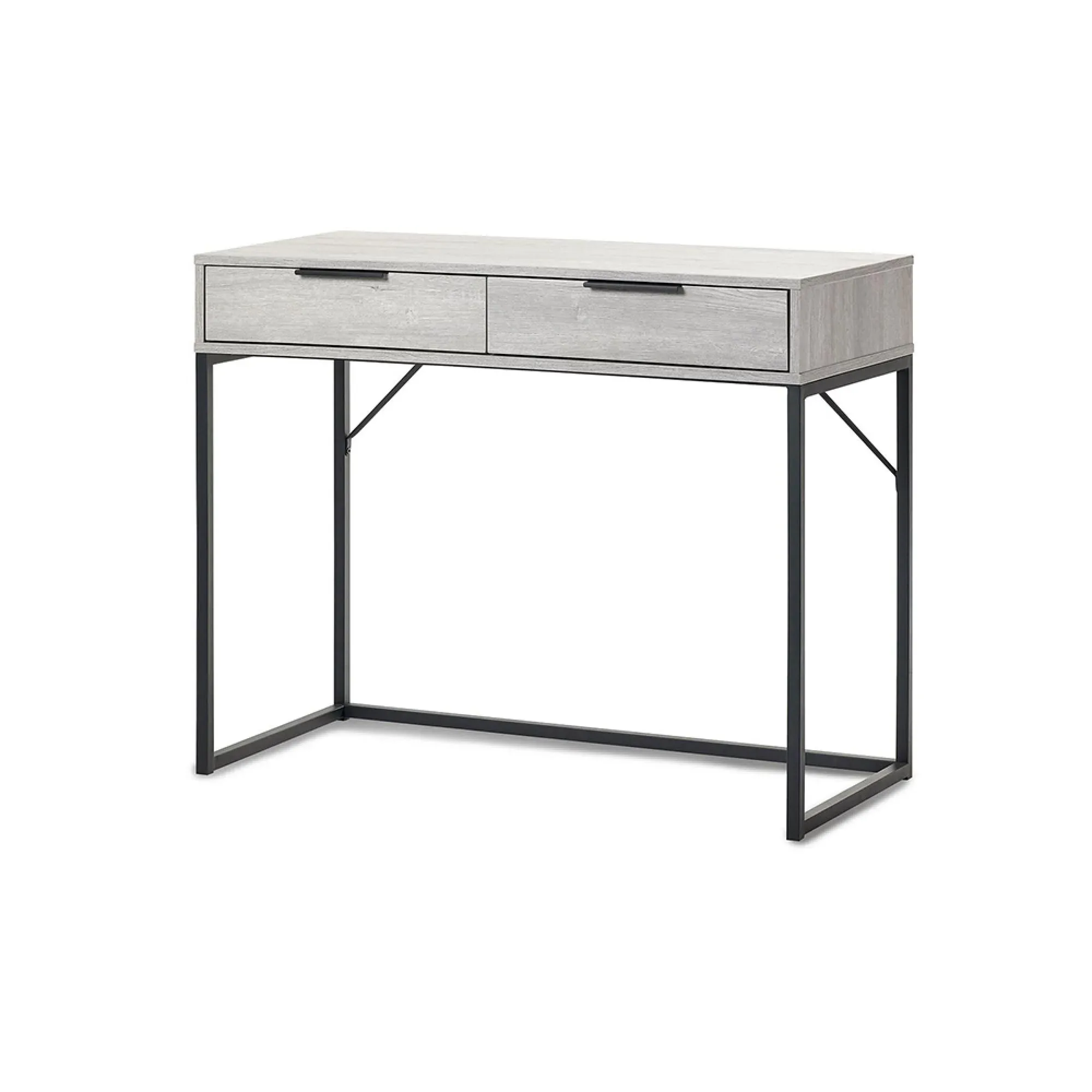 Bali 2 Drawer Dressing Table - Grey, Oak