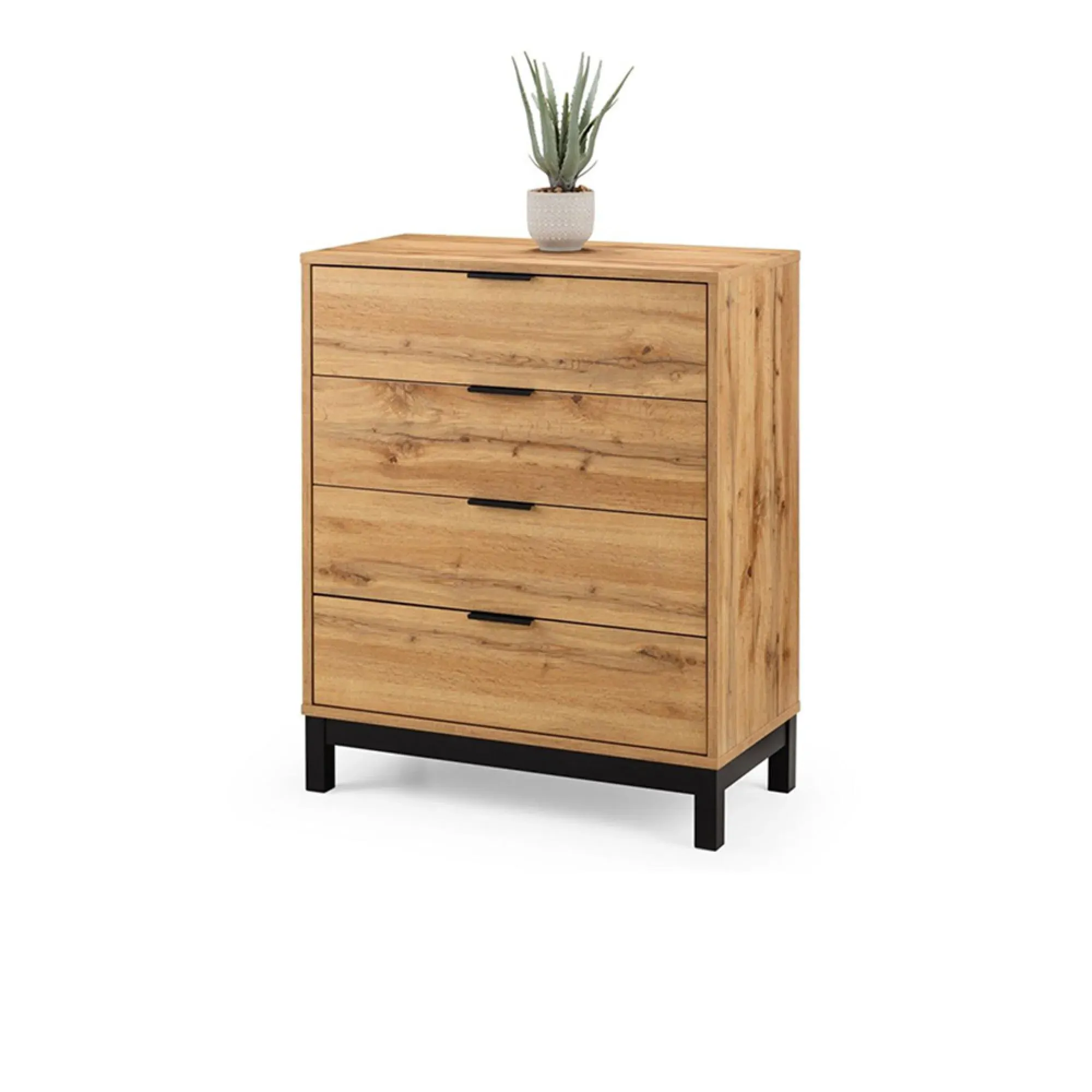 Bali 4 Drawer Chest - Oak
