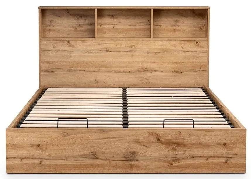 Bali Ottoman Storage Bed - Light Oak