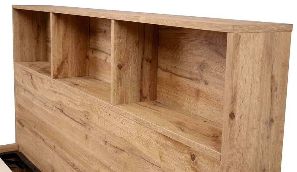 Bali Ottoman Storage Bed - Light Oak