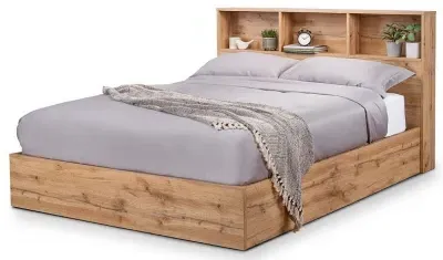Bali Ottoman Storage Bed - Light Oak