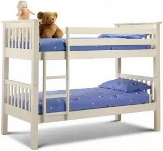 Barcelona Bunk Bed - White, Pine