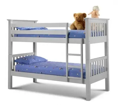 Barcelona Slatted Bunk Bed - Grey, Pine image
