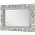 Baroque Rectangular Wall Mirror - White