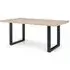 Berwick Oak Effect 6-Seater Dining Table - Black