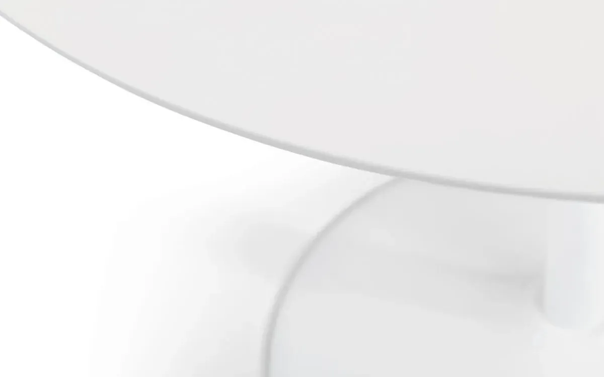 Blanco 2 Seater Round Dining Table - White