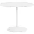Blanco 2 Seater Round Dining Table - White