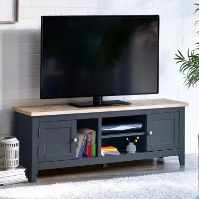 Bordeaux 150cm TV Unit - Dark Grey image