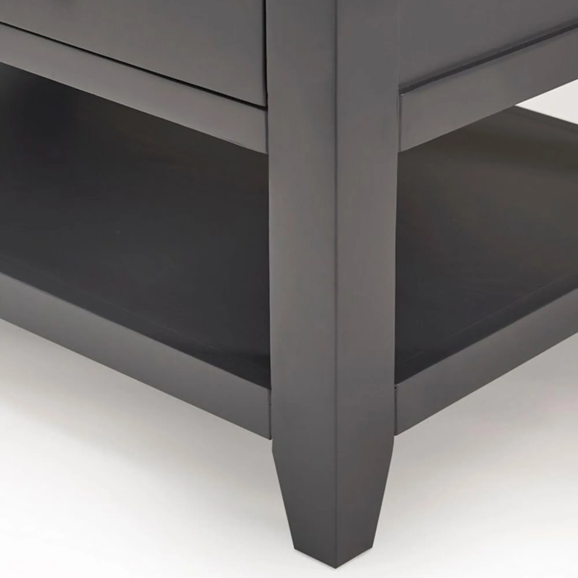 Bordeaux 2 Drawer Coffee Table - Dark Grey