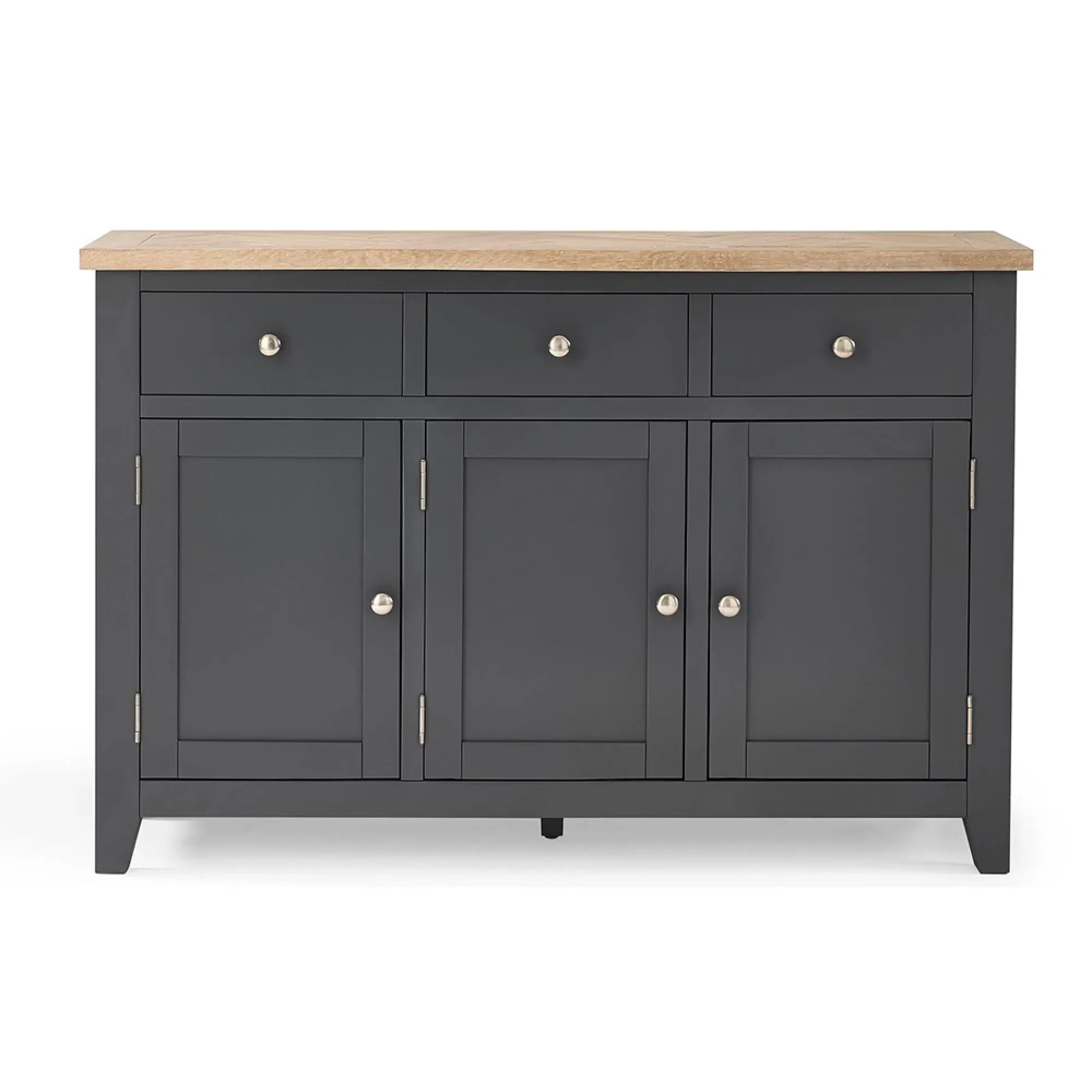 Bordeaux 3 Door Sideboard - Dark Grey