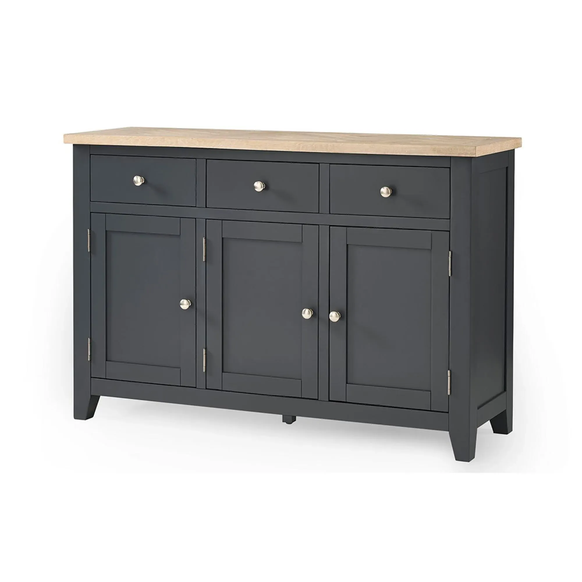 Bordeaux 3 Door Sideboard - Dark Grey