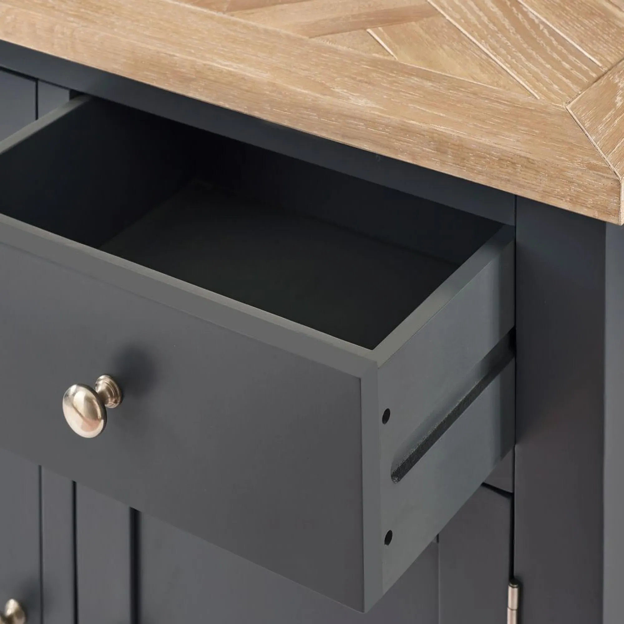 Bordeaux 3 Door Sideboard - Dark Grey