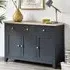 Bordeaux 3 Door Sideboard - Dark Grey