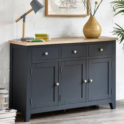 Bordeaux 3 Door Sideboard - Dark Grey