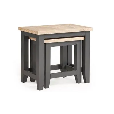 Bordeaux Nest of 2 Tables - Grey