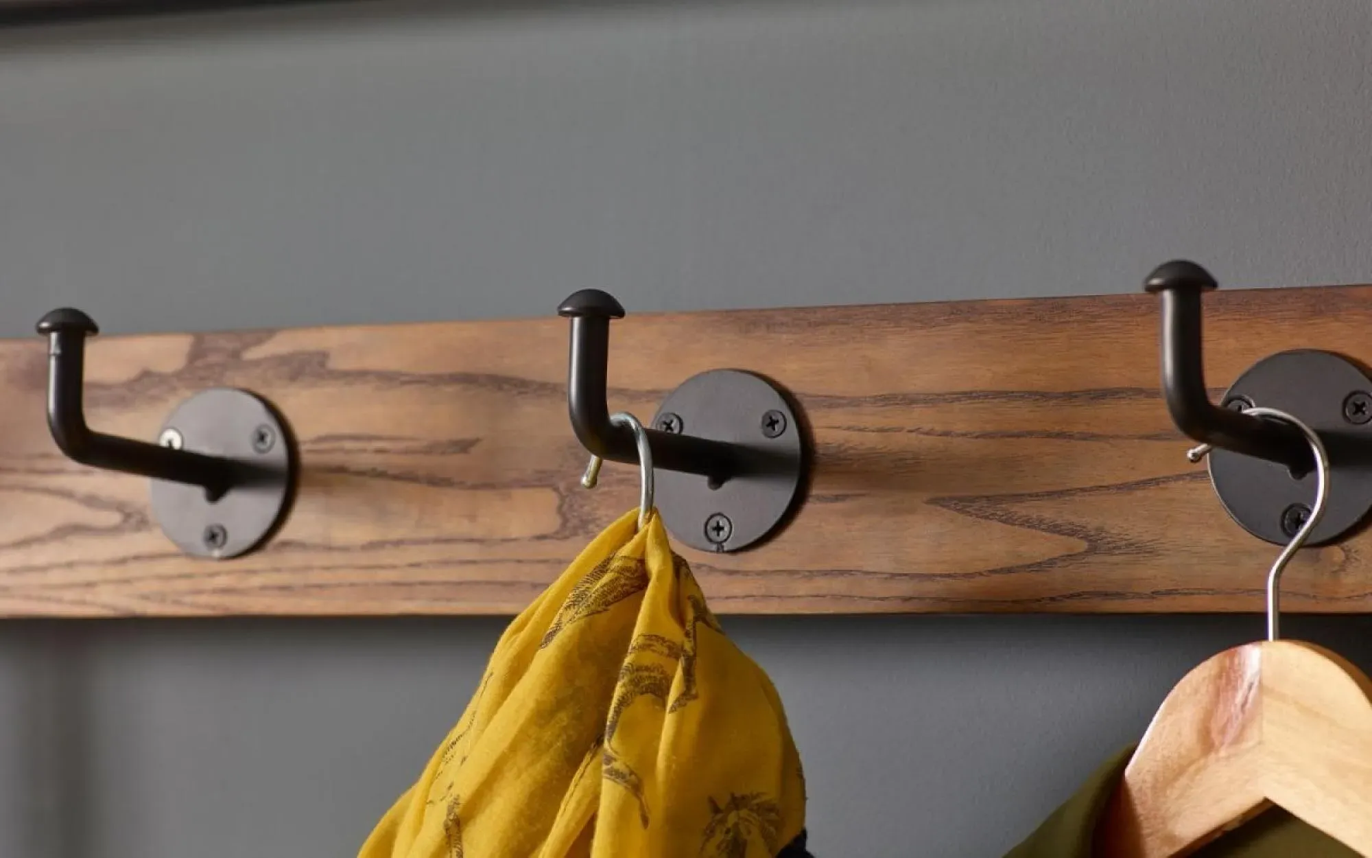 Boston Hallway Shoe Bench with Coat Rack - Black, Brown