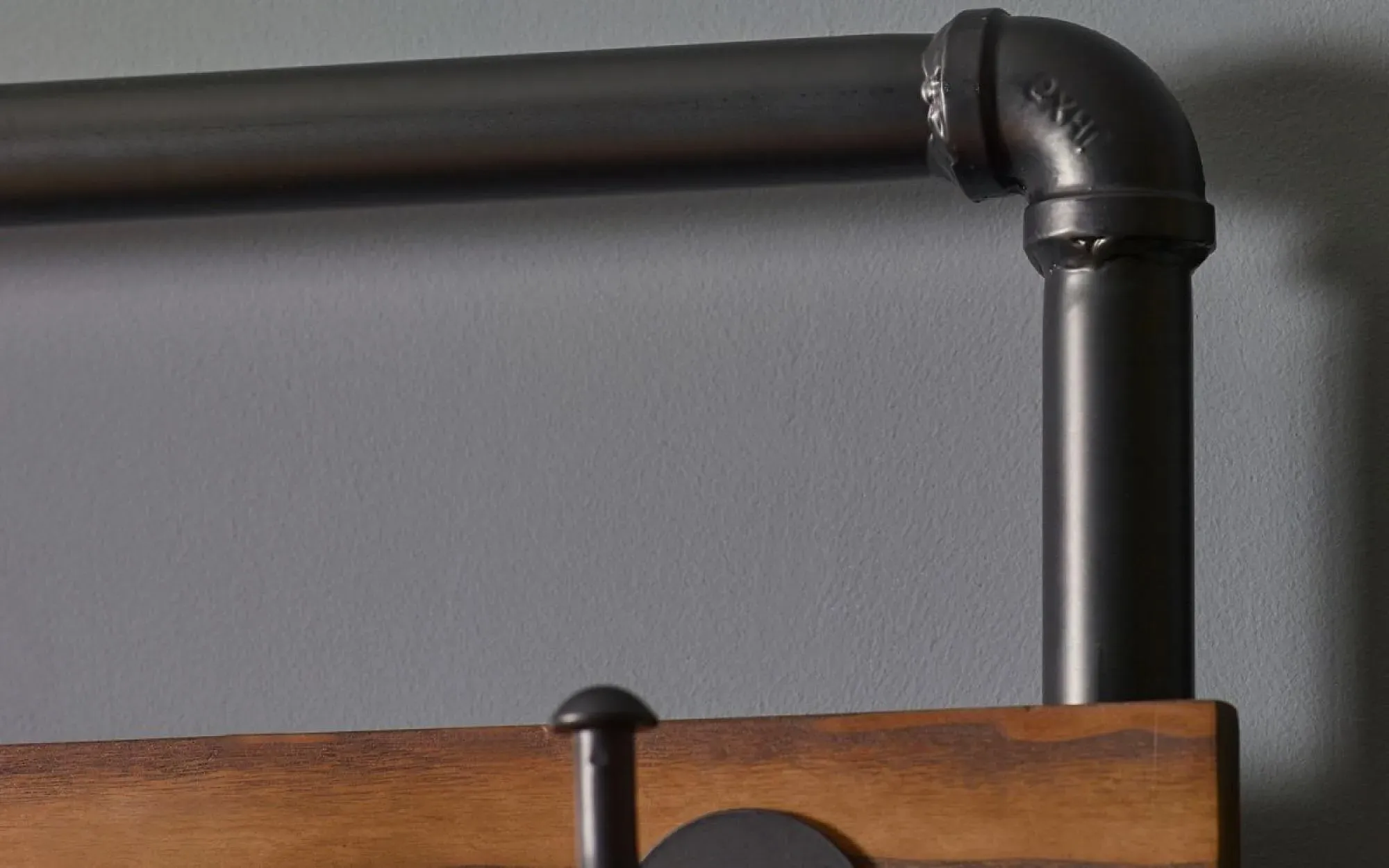 Boston Hallway Shoe Bench with Coat Rack - Black, Brown