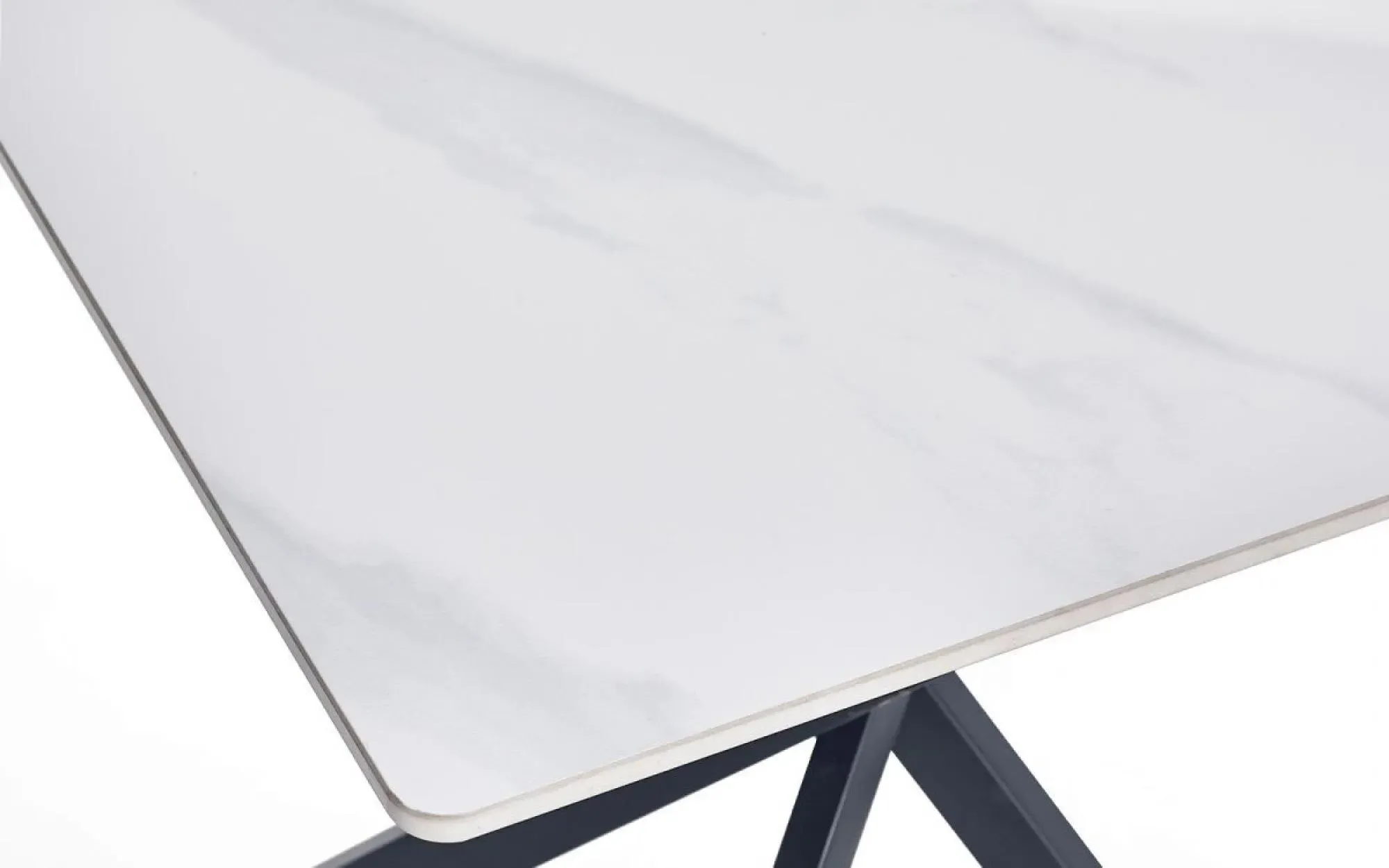 Bradley Square Lamp Table - White, Ceramic