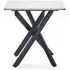 Bradley Square Lamp Table - White, Ceramic