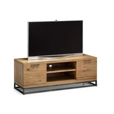 Brooklyn 135cm TV Unit - Rustic Oak