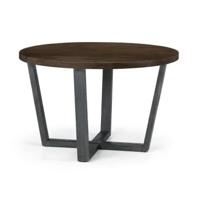 Brooklyn 4-Seater Round Dining Table - Dark Oak image