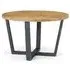 Brooklyn 4-Seater Round Dining Table - Rustic Oak