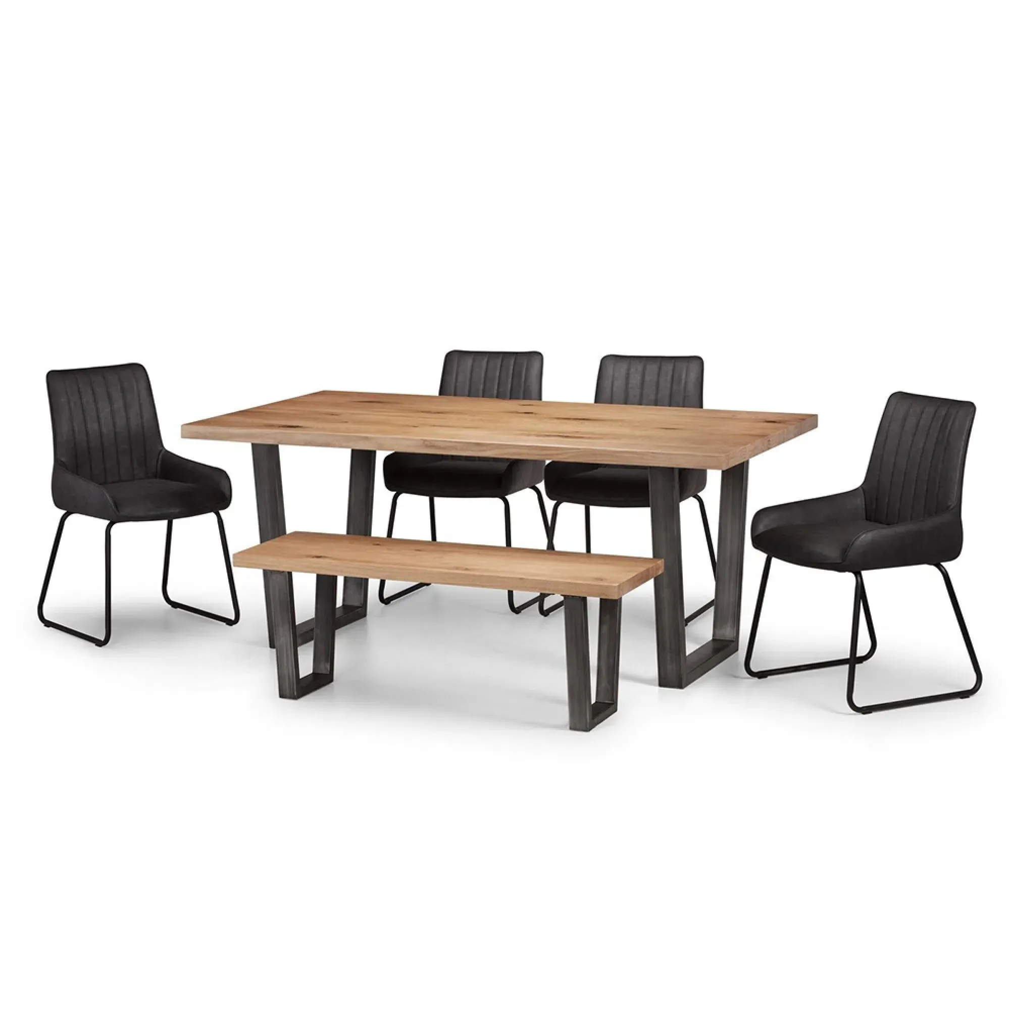 Brooklyn 6-Seater Dining Table - Rustic Oak