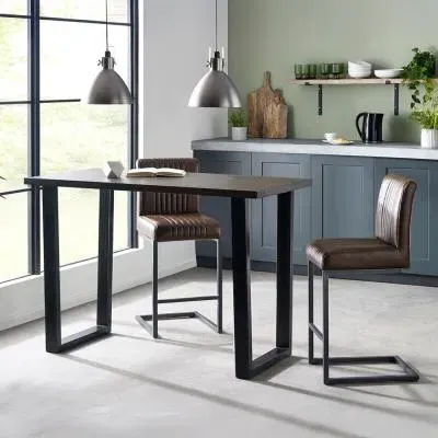 Brooklyn Bar Table - Dark Oak image