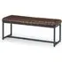 Brooklyn Dining Bench - Brown, Faux Leather