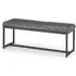 Brooklyn Dining Bench - Charcoal, Faux Leather