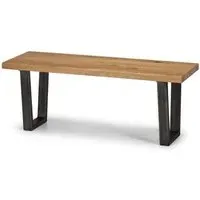 Brooklyn Dining Bench - Rustic Oak